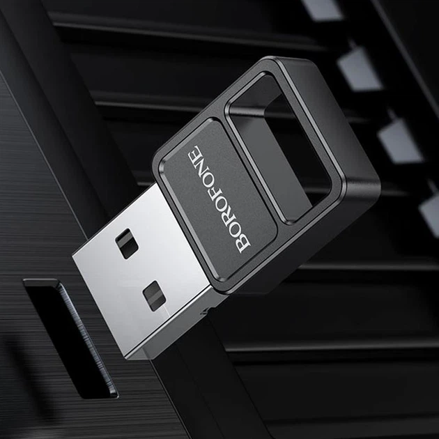 Bluetooth адаптер BOROFONE DH8 USB BTчорний - изображение 6