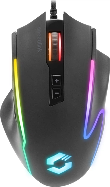 Миша Speedlink Decus NX RGB Gaming Mouse Wired Rubber-Black (4027301335972) - зображення 1