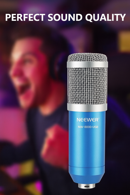 USB конденсаторный микрофон Neewer NW-8000: кардиоидный микрофон Plug&Play для компьютера, подкастов, вокала и стримов - изображение 2