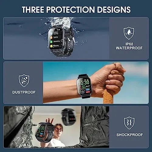 Смарт-часы SmartWatch фитнес-часы Ddidbi p66 для мужчин, женщин (ответ / прием звонков), экран HD 1,85 - изображение 4