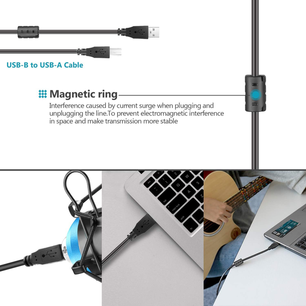USB конденсаторный микрофон Neewer NW-8000: кардиоидный микрофон Plug&Play для компьютера, подкастов, вокала и стримов - изображение 8