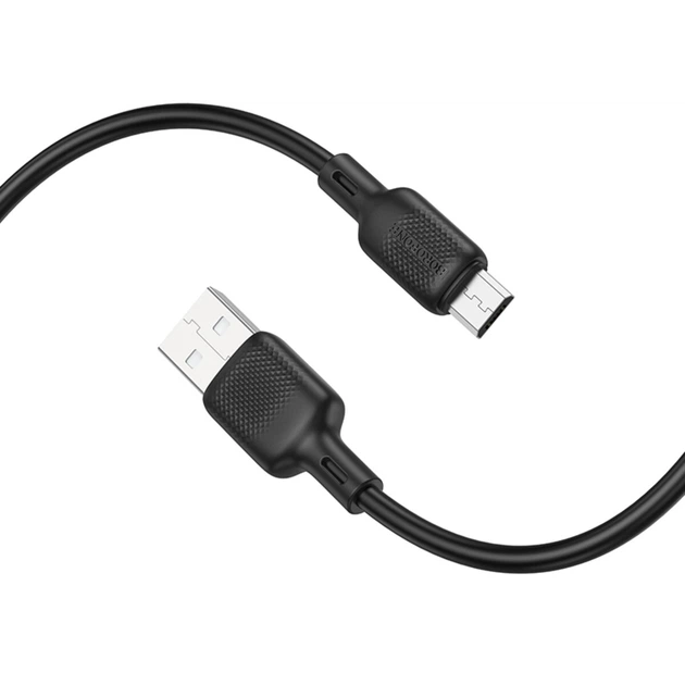 Кабель BOROFONE BX113 Lenny silicone charging data cable Micro(L=3M) Black (6941991115547) - Фото 3 Кабель BOROFONE BX113 Lenny silicone charging data cable Micro(L=3M) Black (6941991115547) - изображение 3