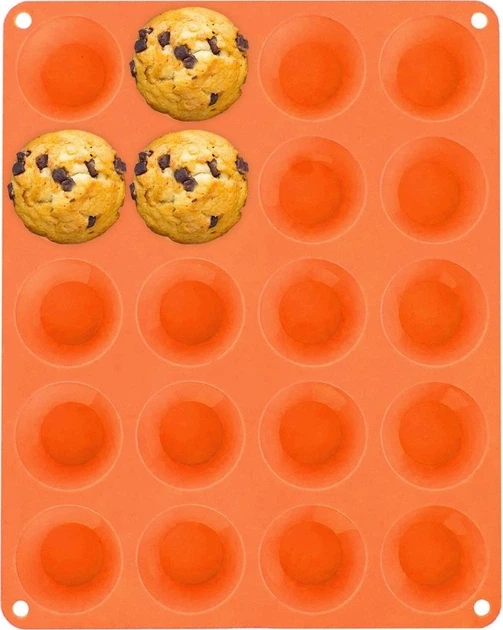 Forma Orion Sillinie do muffinek silikonowa pomarańczowa 29 x 23.5 x 2 cm (151764) (8592381178581) - obraz 1