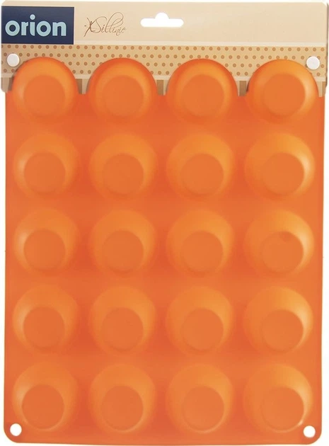Forma Orion Sillinie do muffinek silikonowa pomarańczowa 29 x 23.5 x 2 cm (151764) (8592381178581) - obraz 4
