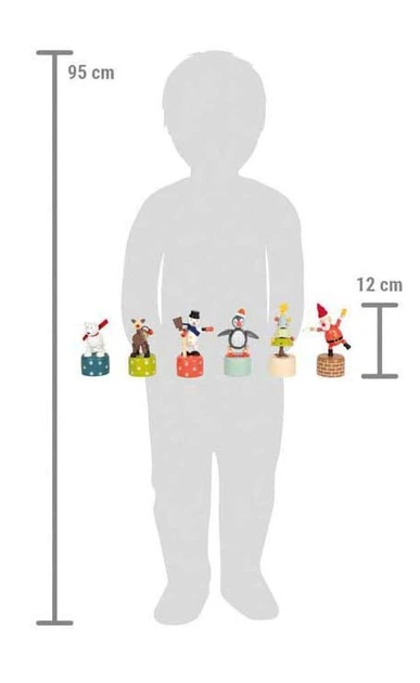 Zestaw figurek Small Foot drewnianych tańczących 12 szt (4020972126764) - obraz 3