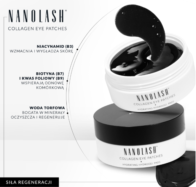 Płatki pod oczy Nanolash kolagenowe 60 szt (5905997306683) - obraz 6