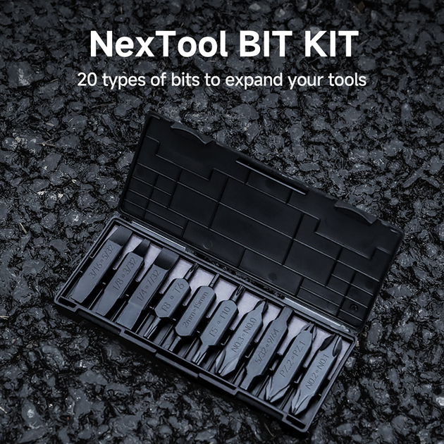 Набор бит для мультитула NexTool BIT KIT AS1 (NE20296) двусторонние биты для мультитулов NexTool, Leatherman - Фото 2 Набор бит для мультитула NexTool BIT KIT AS1 (NE20296) двусторонние биты для мультитулов NexTool, Leatherman - изображение 2