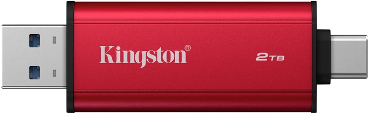 Dysk SSD Kingston Dual Portable SSD 2TB USB 3.2 Gen 2 Red (SPSD/2TB) - obraz 2
