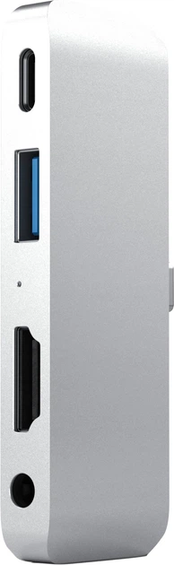 USB-хаб Satechi Aluminum Type-C Mobile Pro Hub Silver (ST-TCMPHS) - зображення 1