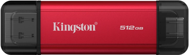 Dysk SSD Kingston Dual Portable SSD 512GB USB 3.2 Gen 2 Red (SPSD/512GB) - obraz 1