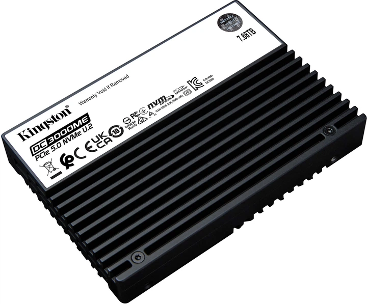 Dysk SSD Kingston DC3000ME 7.68TB U.2 PCIe 5.0 x4 3D eTLC (SEDC3000ME/7T6) - obraz 2