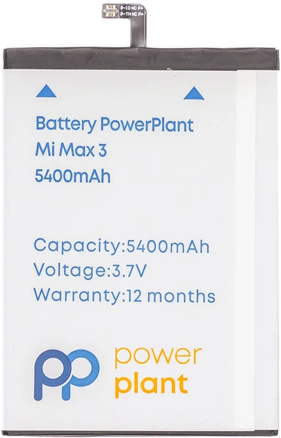 Акумулятор PowerPlant Xiaomi Mi Max 3 (BM51) 5400 мА·год (SM220304) - зображення 1