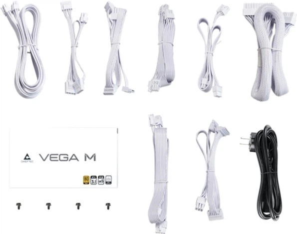 Блок живлення Chieftec Vega M 1000 Вт White (PPG-1000-CW) - зображення 6