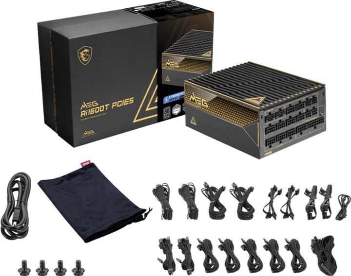 Zasilacz MSI MEG Ai1600T PCIE5 - obraz 5