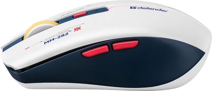 Миша Defender Dila MM-282 LED Wireless White-Blue (4745090825435) - зображення 4