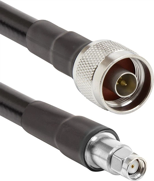 Кабель HiSmart LMR-400, 2 м, N-male до RP-SMA-male (TV991495) - зображення 1