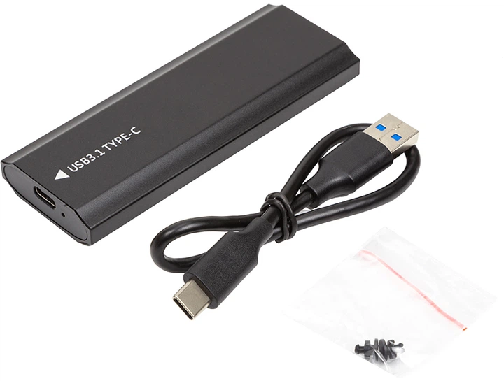 Obudowa zewnętrzna PowerPlant dla SSD Premium M.2 PCIe NGFF/NVMe USB 3.1 (HC380459) - obraz 4