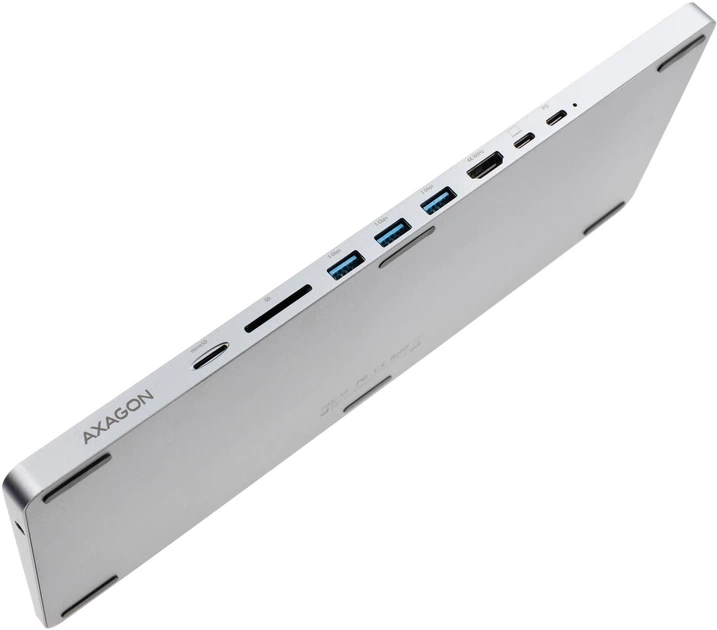 Клавіатура дротова Axagon HMC-KB 9 in 1 USB Silver/Black (HMC-KB-CRL) - зображення 3