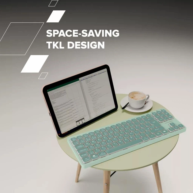 Klawiatura przewodowa Canyon OnType 10 TKL Low Profile USB Pink (CNS-HKB10P) - obraz 10