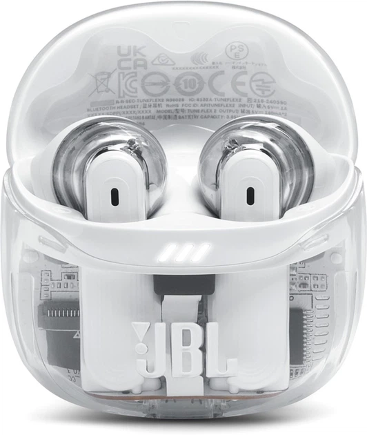 Słuchawki JBL Tune Flex 2 Ghost White (JBLTFLEX2GWHT) - obraz 6