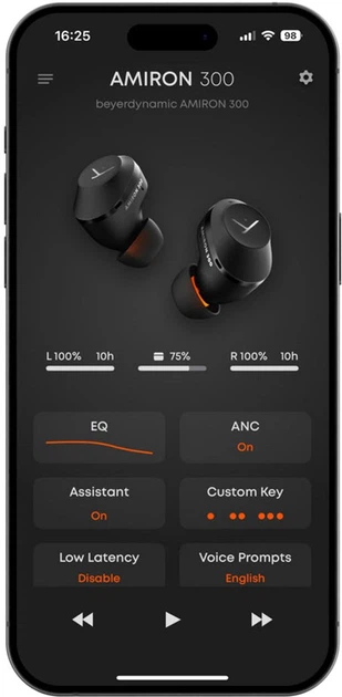 Навушники Beyerdynamic Amiron 300 TWS Black (531482) - зображення 7