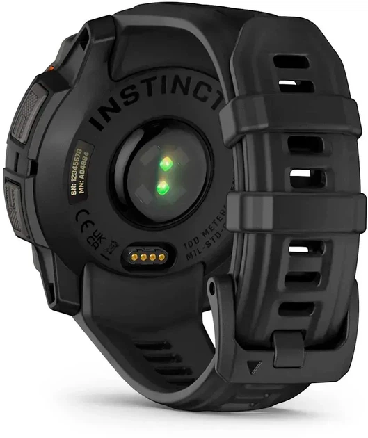 Smartwatch Garmin Instinct 3 45mm Solar Black Bezel with Black Band (010-02934-00) - obraz 5