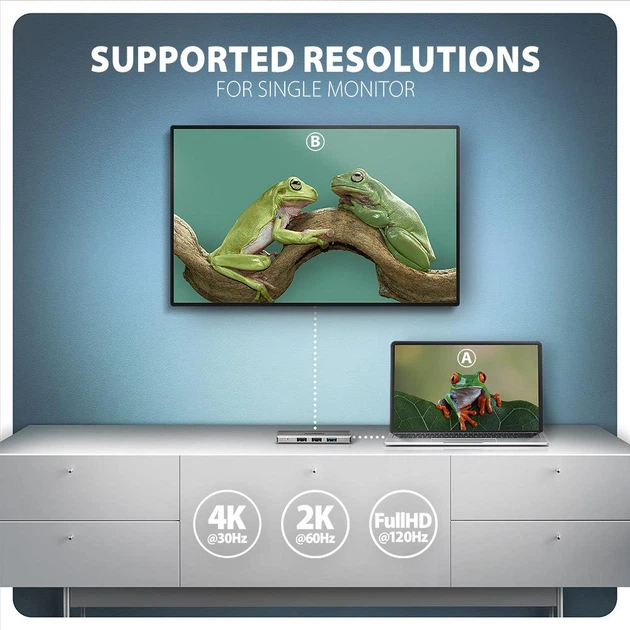 USB-хаб Axagon HMC-H3A USB-C 5Gbps STARTER 4in1 hub Grey - зображення 2