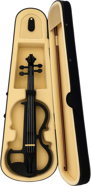 Skrzypce elektryczne MusicMate MM-VN200-B StradiVolt - obraz 7