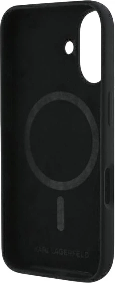 Etui plecki Karl Lagerfeld Silicone Double Heads Print MagSafe do iPhone 16 Black (3666339319526) - obraz 7