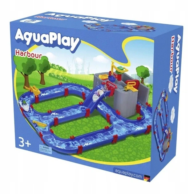 Набір для гри з водою AquaPlay водна доріжка пристань 8700001543 (7313400015431) - зображення 1