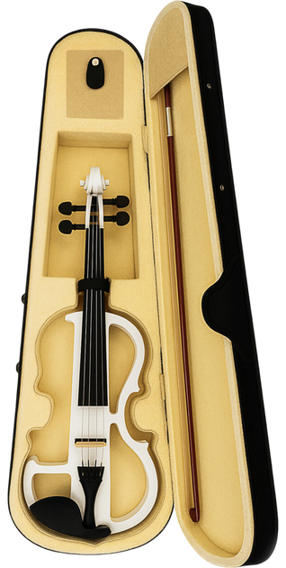 Skrzypce elektryczne MusicMate MM-VN200-W StradiVolt - obraz 7