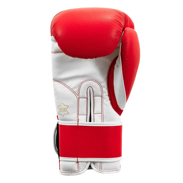 Рукавички боксерські шкіряні з бинтами TITLE Boxing Pro Style 3.0 розмір 12 унцій, червоно-білі - изображение 5