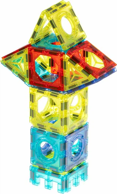 Klocki magnetyczne Dige Marble Tor Kulkowy Świecący 75 el. (5903039733350) - obraz 4