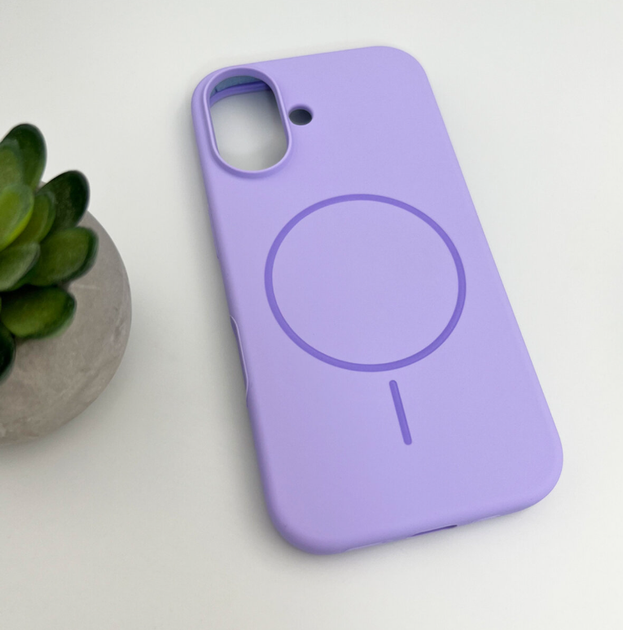 Защитный чехол-накладка Cosmic Silicone Case Magnetic для Apple iPhone 17 Elegant Purple (SilMag17-47) - изображение 3