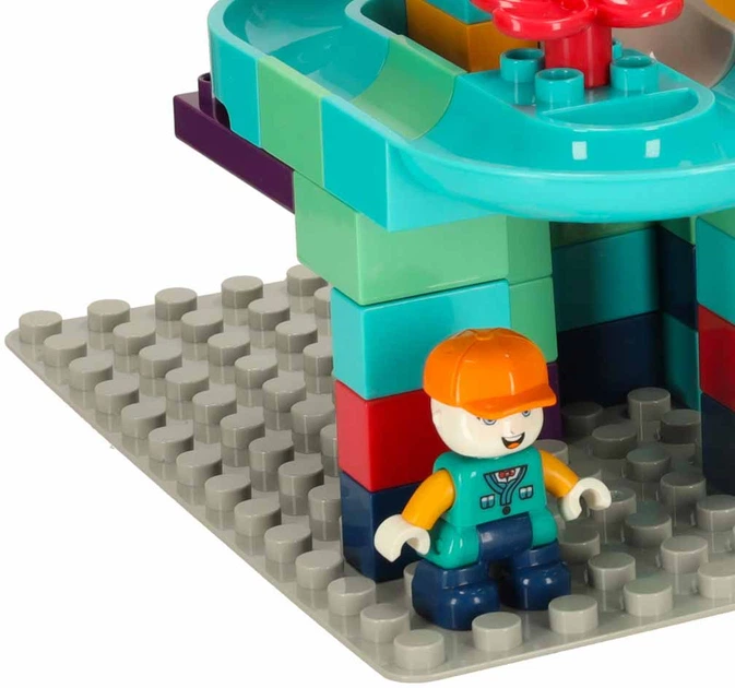 Klocki konstrukcyjne Bibi-inn Park Dinozaurów tor kulkowy 147 elementów (5903039753242) - obraz 4