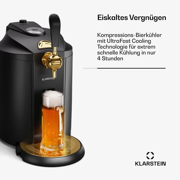 Диспенсер для розлива пива Klarstein Beerkules для кег 5 литр охлаждающий 120 Вт - изображение 4