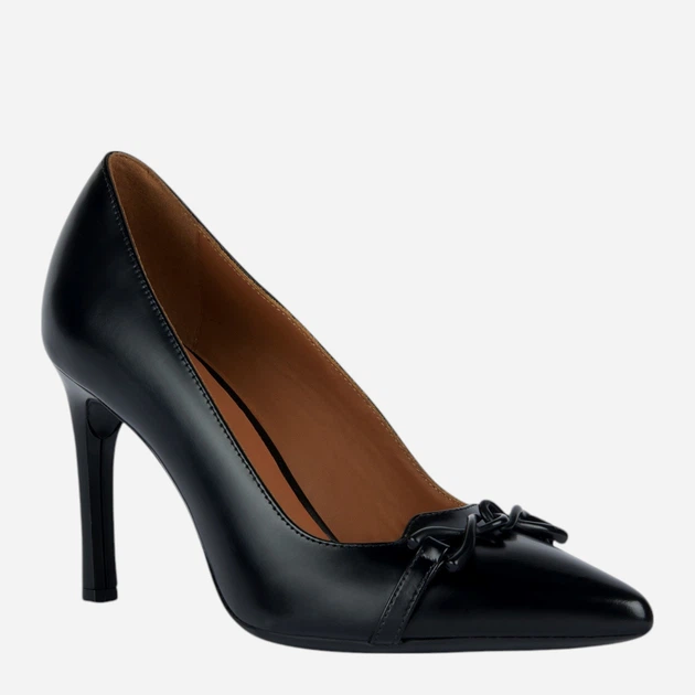 Czółenka damskie skórzane Geox D358UA00038-C9999 37 24 cm Czarne (8056206053366) (955555909346841) - Outlet - obraz 2