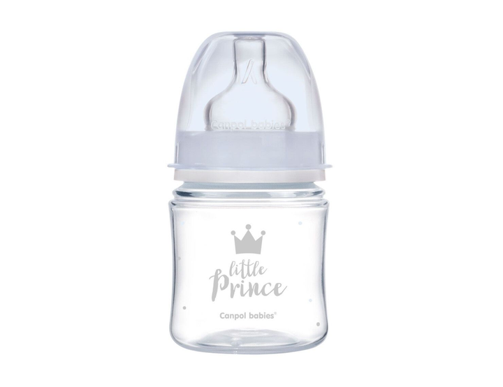 Детская бутылочка антиколиковая для кормления новорожденных 120 мл EasyStart Royal Baby Canpol babies голубой - Фото 2 Детская бутылочка антиколиковая для кормления новорожденных 120 мл EasyStart Royal Baby Canpol babies голубой - изображение 2