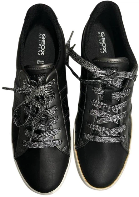 Жіночі кеди низькі Geox D166HA085BN-C9B1G 38 Чорні (8050036166500) (955555906621535) - Уцінка - зображення 2