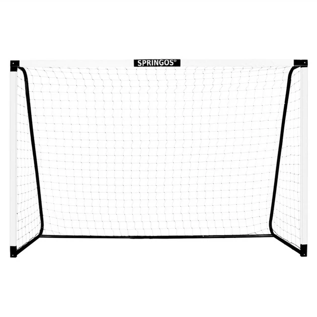 Футбольні ворота Springos SG0013 для тренувань з металевою сіткою 300 x 200 x 90 см (5907719478630) - зображення 2