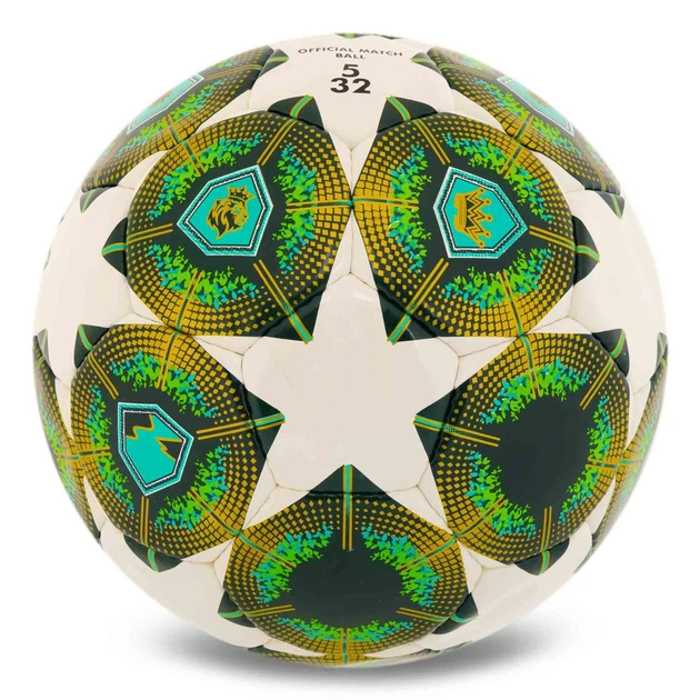 Мяч футбольный размер №5 Ballonstar Premier 5157 для игр и тренировок White-Green - Фото 3 Мяч футбольный размер №5 Ballonstar Premier 5157 для игр и тренировок White-Green - зображення 3