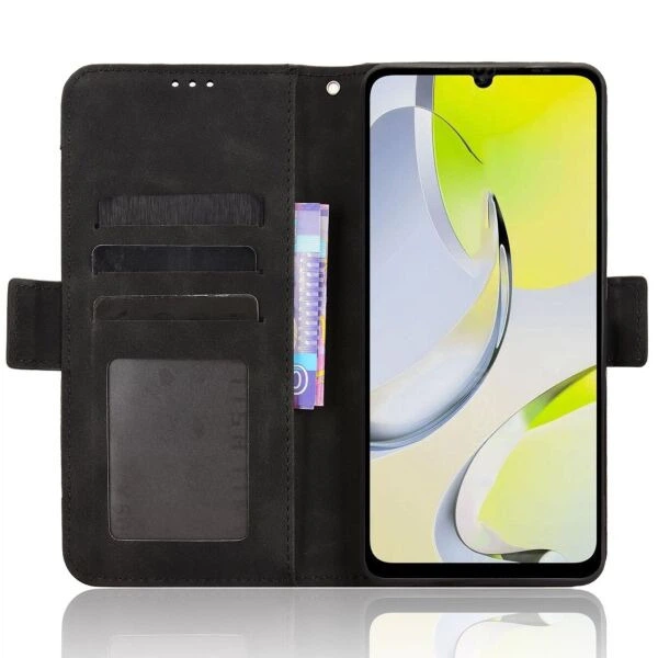Чохол Deexe Wallet Stand для ZTE Blade A76 - Black - зображення 4