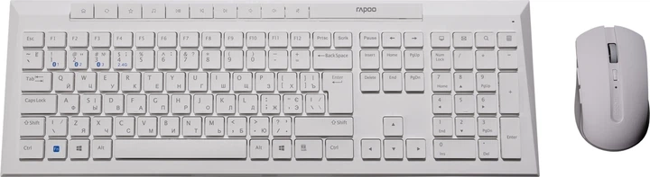 Комплект бездротовий Rapoo 8210M Wireless/Bluetooth White - изображение 6