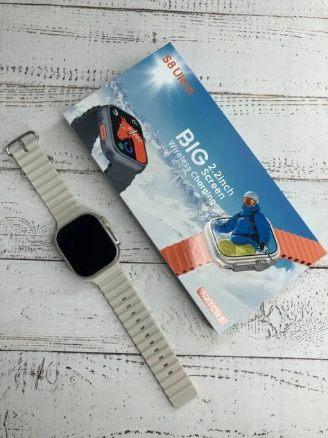 Смарт - часы Smart Watch S8 Ultra 8-го поколения с AMOLED-дисплеем, White - изображение 3