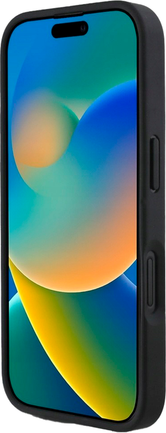 Панель Guess Grained Roses Big 4G для Apple iPhone 16 Black (3666339426927) - зображення 4