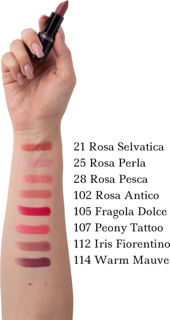 Pomadka do ust Collistar Rossetto Puro matowa 21 Rosa Selvatica 3.5 g (8015150120029) - obraz 4