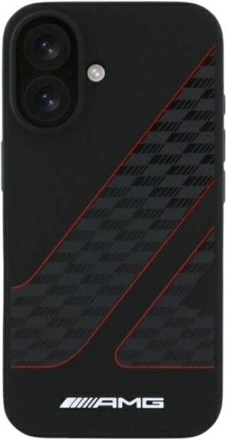 Панель AMG Checkered Flag Pattern MagSafe для Apple iPhone 16 Black (AMHMP16S2SCFR) - зображення 3