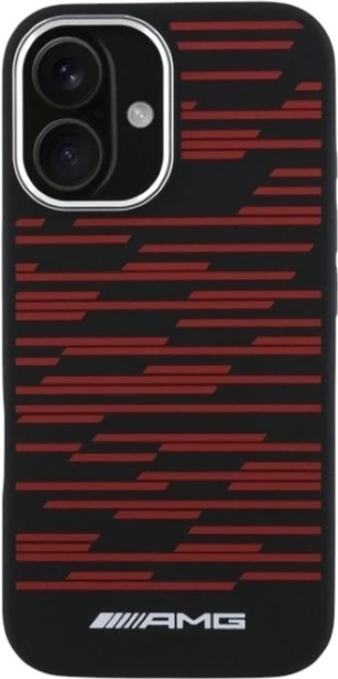 Панель AMG Silicone Graphics MagSafe для Apple iPhone 16 Black (AMHMP16S24SSRRK) - зображення 3