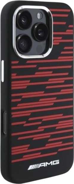 Панель AMG Silicone Graphics MagSafe для Apple iPhone 16 Pro Black (AMHMP16L24SSRRK) - зображення 4