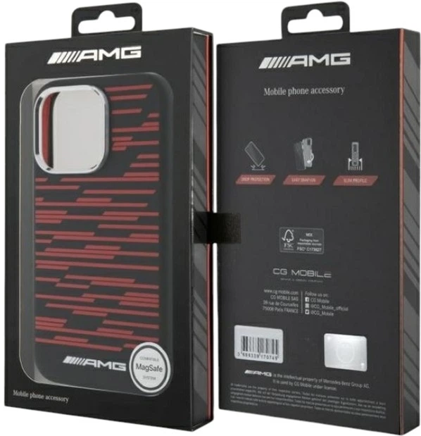 Панель AMG Silicone Graphics MagSafe для Apple iPhone 16 Pro Black (AMHMP16L24SSRRK) - зображення 8